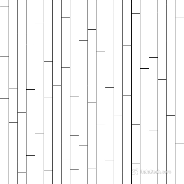 I-character wood floor black and white concave and convex texture