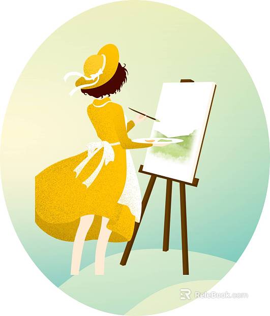 cartoon painting texture