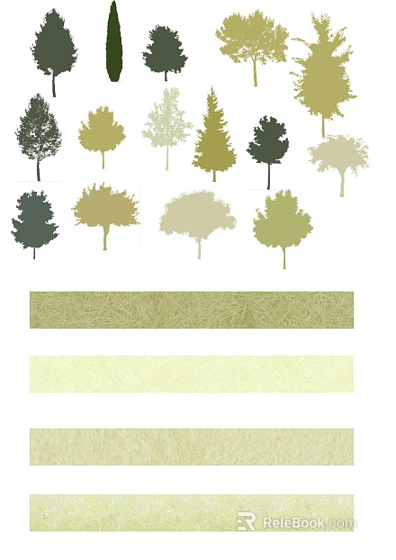 plant painting psd texture