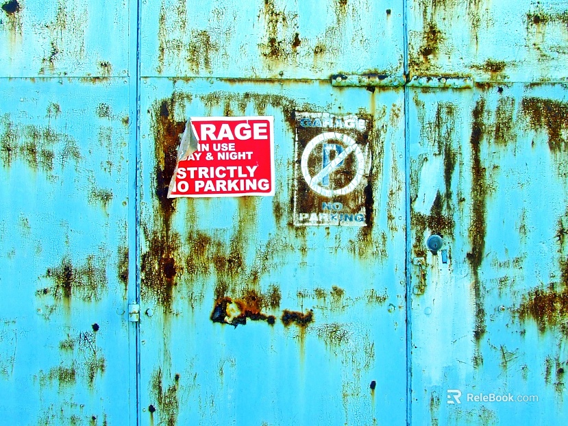 Metal door texture