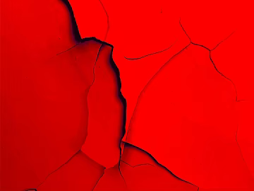 Red crack on wall 3d model
