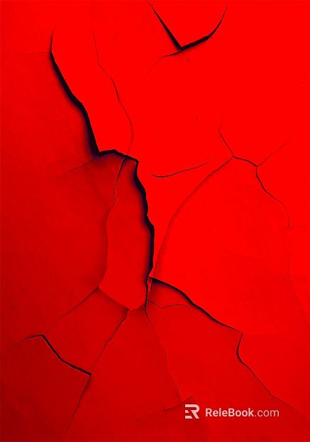 Red crack on wall texture