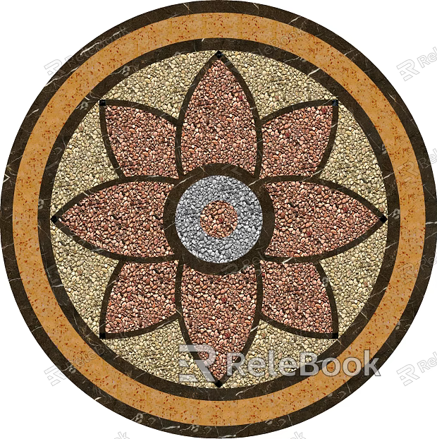 Ground parquet rain flower stone parquet ground texture