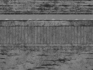 Grey dilapidated wood wall plate 3d model