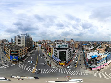 HDR city road traffic panorama texture (ID:ffach388103)