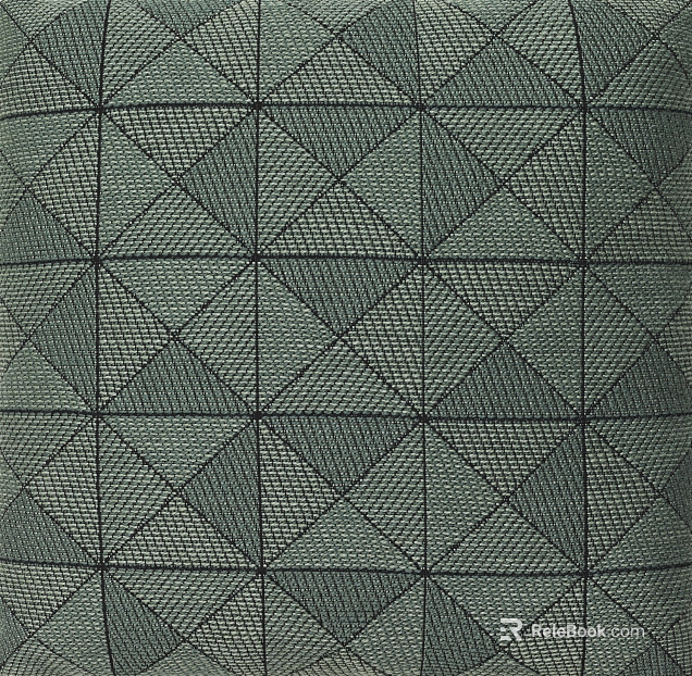 Gray Green Geometric Plaid Fabric texture