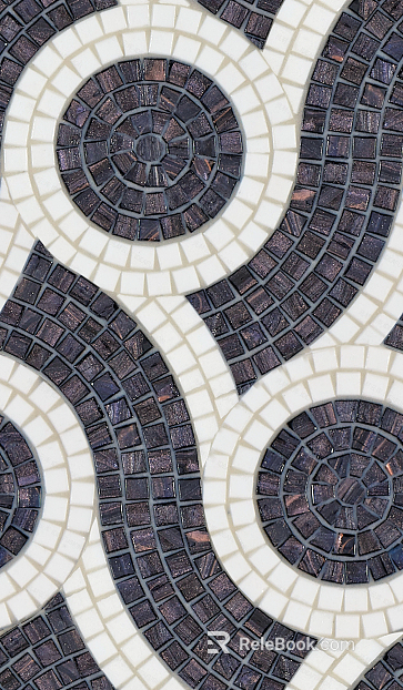 Art ceramic mosaic texture