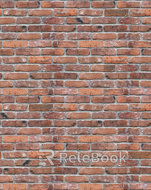 Brick wall Post-war wind red brick cement wall seamless texture