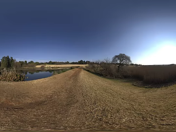 Outdoor Lakeside View Sunny Day HDR texture (ID:ffabg08561)