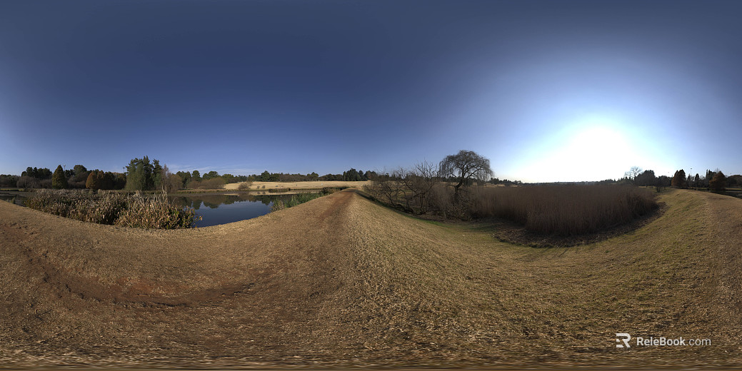 Outdoor Lakeside View Sunny Day HDR texture
