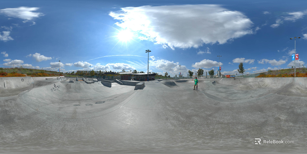 skate park day hdr texture