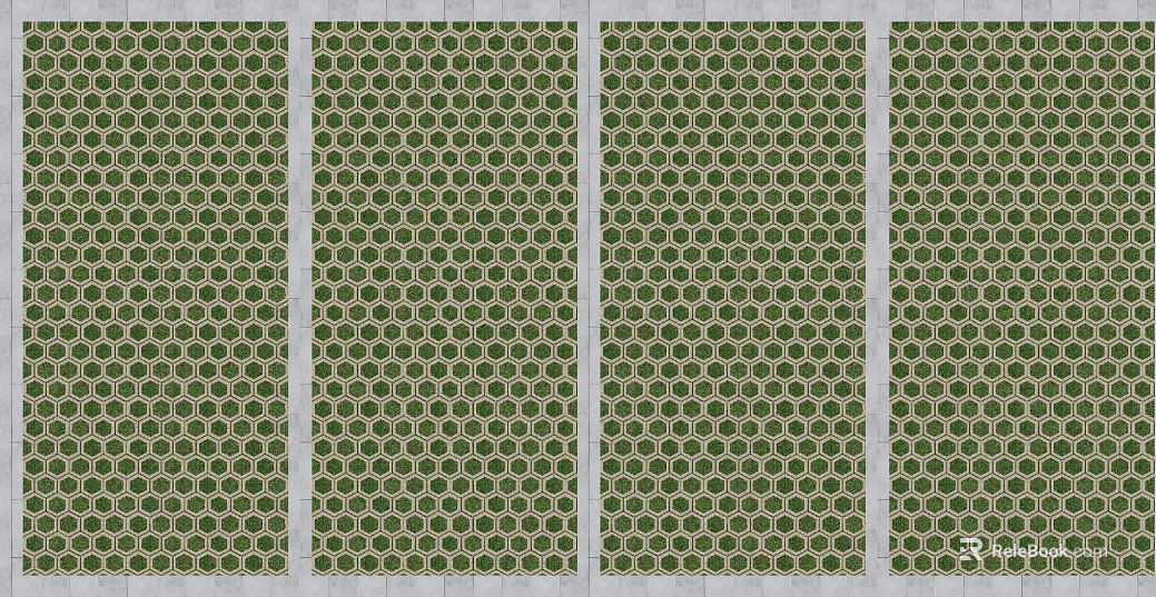 grass-planting brick texture