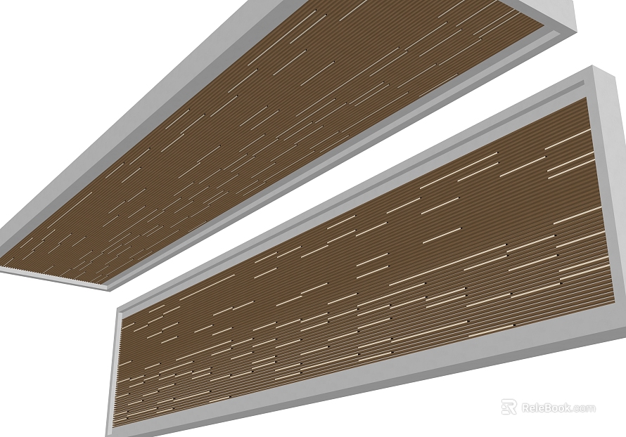 Tan wood acoustic panel top trim texture