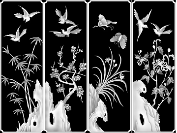 black and white painting texture (ID:ffaeg79813)
