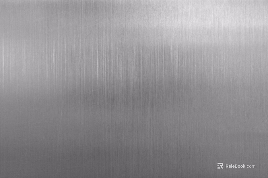 Silver brushed stainless steel cabinet finish texture