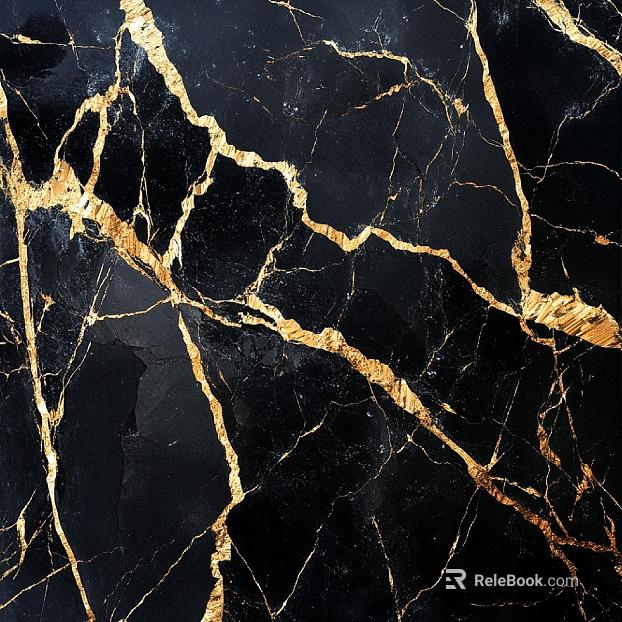 Black Golden Flower Marble texture