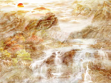 landscape marble evening red marble texture (ID:ffagg04234)