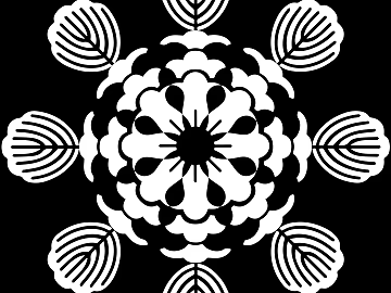 Pattern Mask Black and White Texture Tattoo texture (ID:ffach022854)