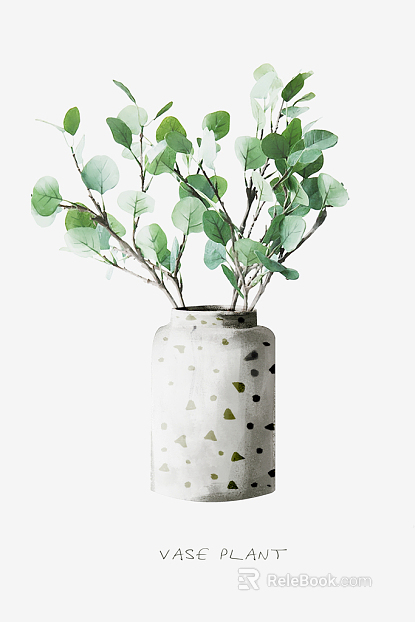 Plant painting texture