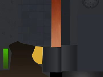 Deep gray industrial wind cement wall pipe scene texture (ID:ffaeh579826)