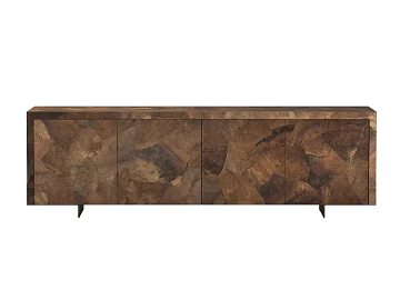 Dark Brown Wooden Slab Sideboard for Living Room texture (ID:ffaeh452616)