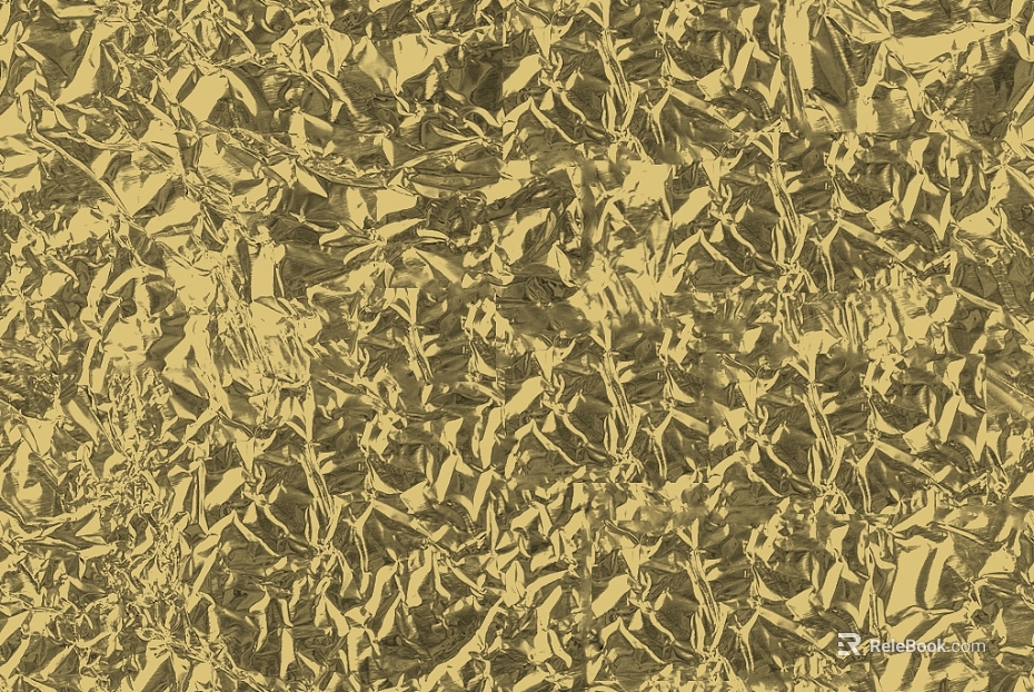 Gold Folded Gold Foil Decorative Surface Material texture