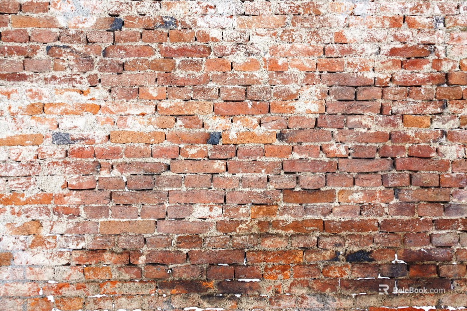 brick wall concrete brick red yellow texture