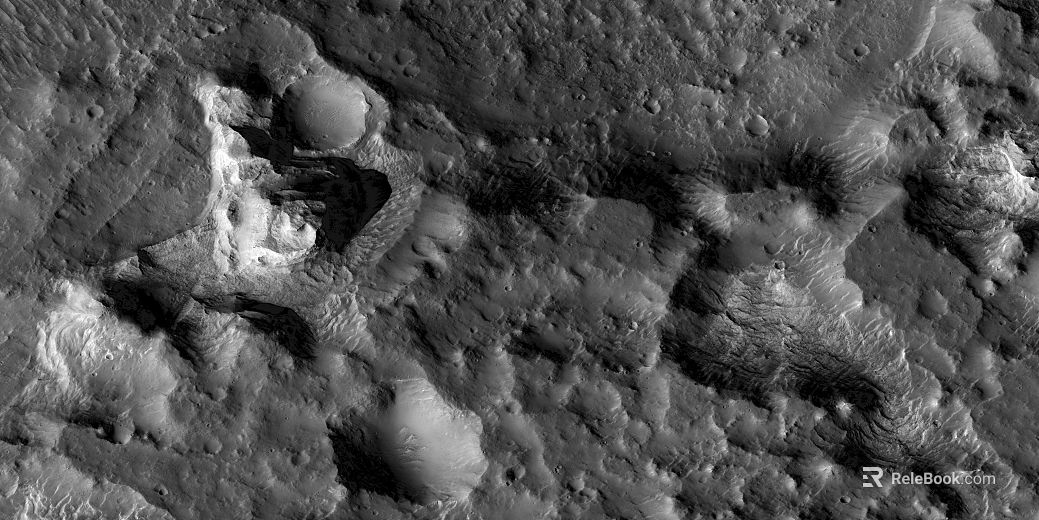 Grey Tune Alien Geomorphology Planet Surface texture