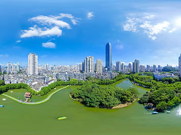 HDR Urban Ecological Rivers and Lakes Scenery Panorama texture (ID:ffaeh269174)