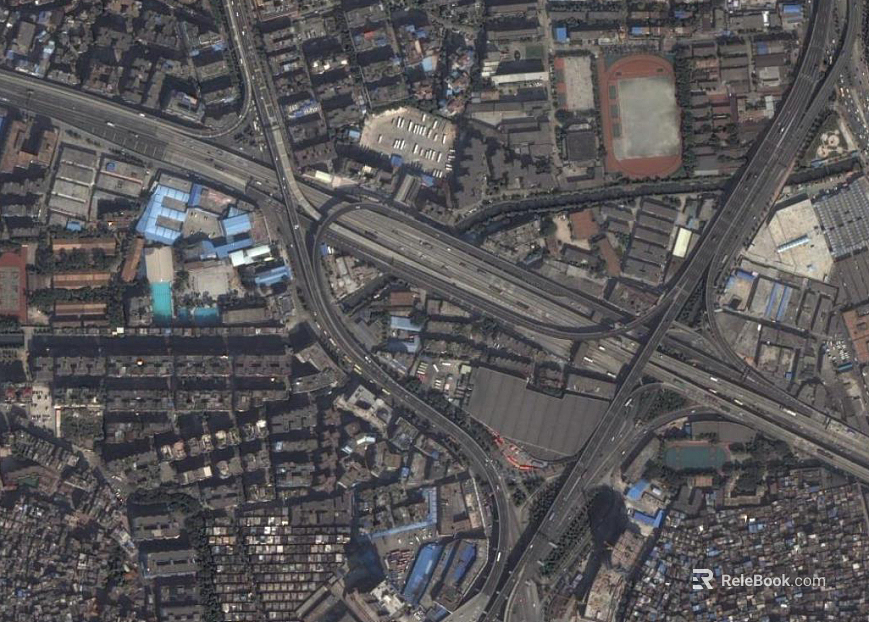 Satellite map texture