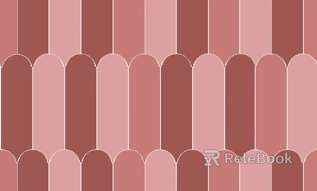 Feather Brick Forbidden City Red Porcelain Drill texture