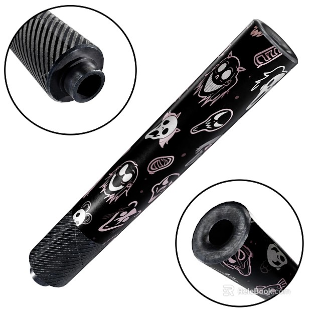 Dark Cartoon Rubber Grip texture