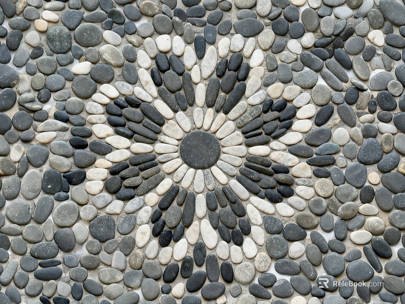 Starlight Rain Flower Pebble Floral Finishing texture