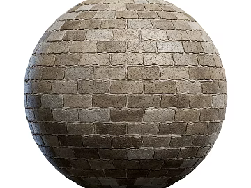 Brick wall PBR texture (ID:ffach082714)
