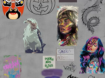 decorative painting texture (ID:ffaeg43029)