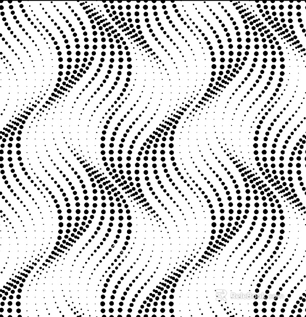 Modern Metal Perforated Wavy Perforated Line Stream Perforated Metal Gradient Perforated Black and White Bump texture