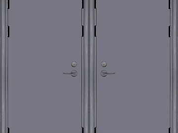 Grey Metal Double Door Entry Door texture (ID:ffaeh139596)