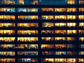 Building facade night windows texture (ID:ffach410536)