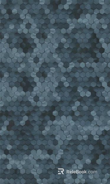 Blue gray hexagon mosaic texture