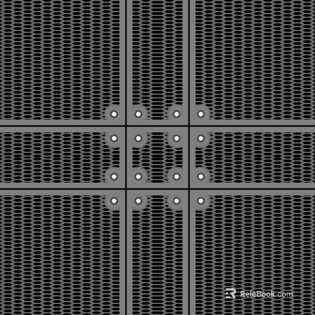Perforated plate metal texture