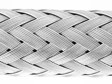 Silver woven metal mesh wall decoration 3d model