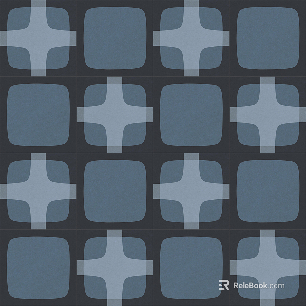 Middle Ancient French Retro Style Tile and Patchwork Tile texture