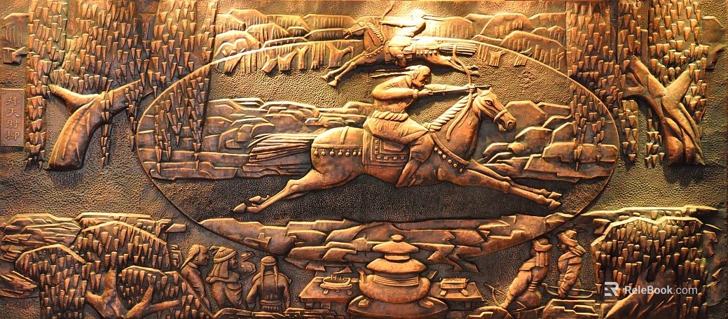 relief brass relief texture