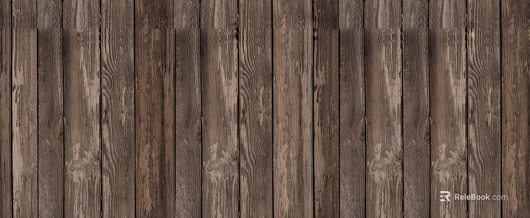 Retro dark brown dilapidated wood wall decoration texture