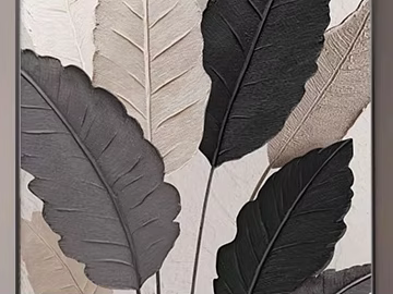 Simple Style Plant Leaf Decorative Painting Living Room Hanging Painting texture (ID:ffaeh415732)