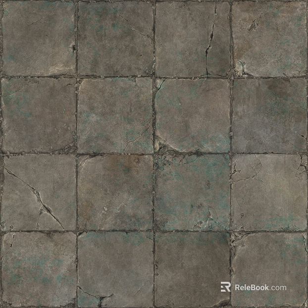 Grey green old cement tiles retro floor tiles texture