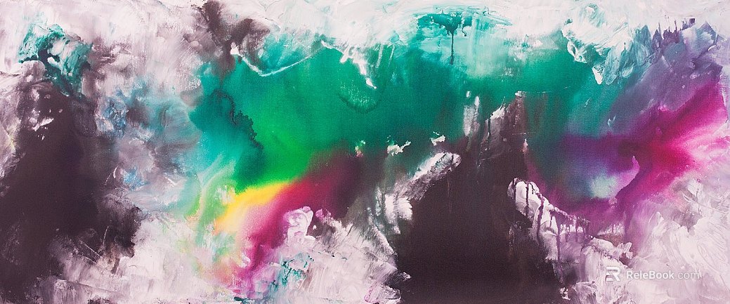 Abstract colorful art paint decorative painting texture