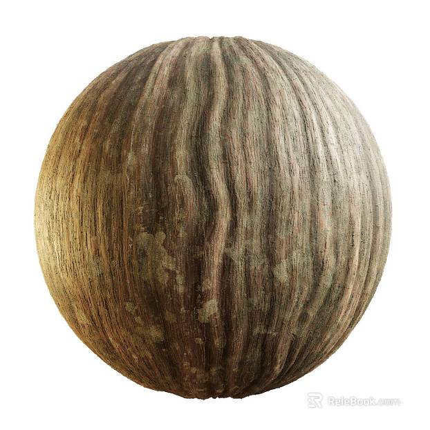 East Asian Bark PBR texture