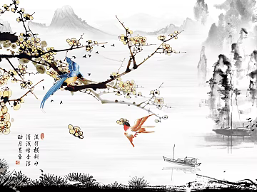 landscape painting texture (ID:ffaeg23486)