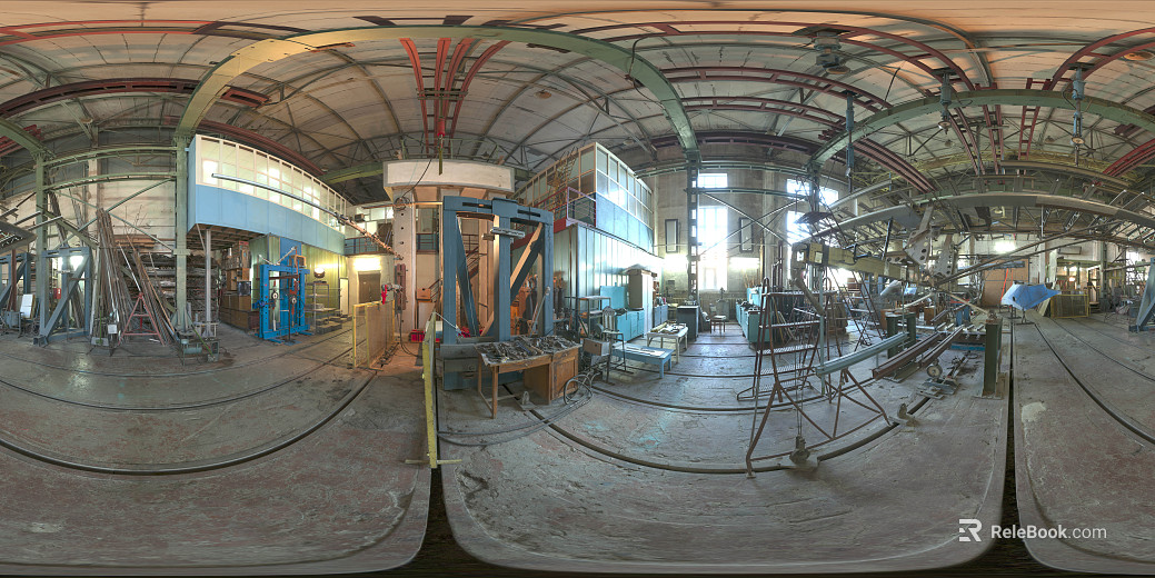Indoor Factory Workshop Daytime HDR texture